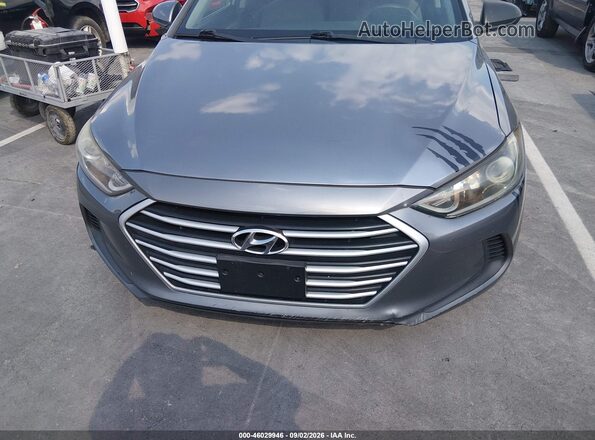 5NPD84LF1JH241104 2018 HYUNDAI ELANTRA Gray Widok zestawu wskaźników