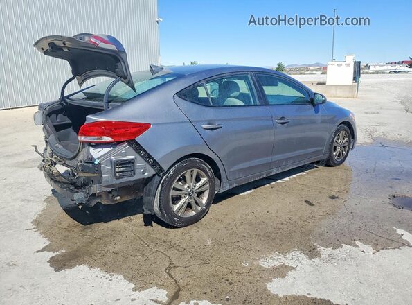 5NPD84LF1JH392718 2018 HYUNDAI ELANTRA Gray Rear right