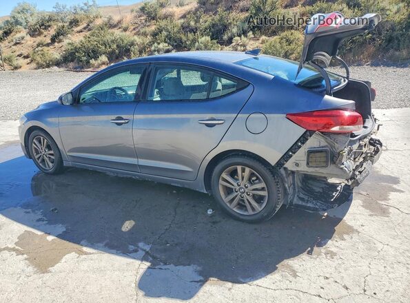 5NPD84LF1JH392718 2018 HYUNDAI ELANTRA Gray Rear left