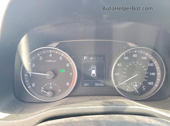 5NPD84LF1JH392718 2018 HYUNDAI ELANTRA Gray Instrument cluster view
