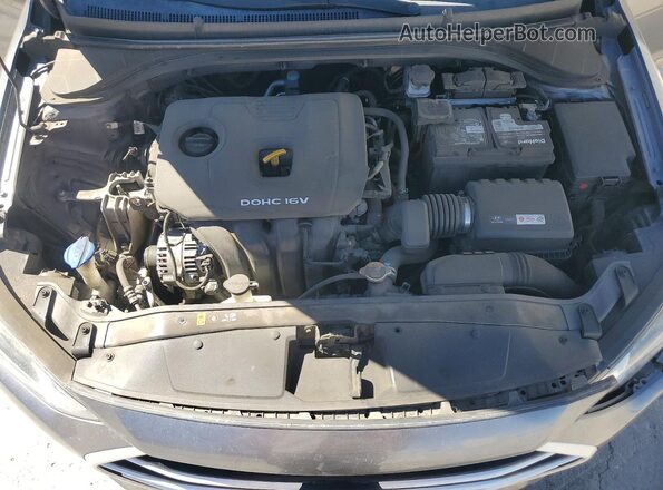 5NPD84LF1JH392718 2018 HYUNDAI ELANTRA Gray Rear interior view