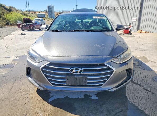 5NPD84LF1JH392718 2018 HYUNDAI ELANTRA Gray Front view