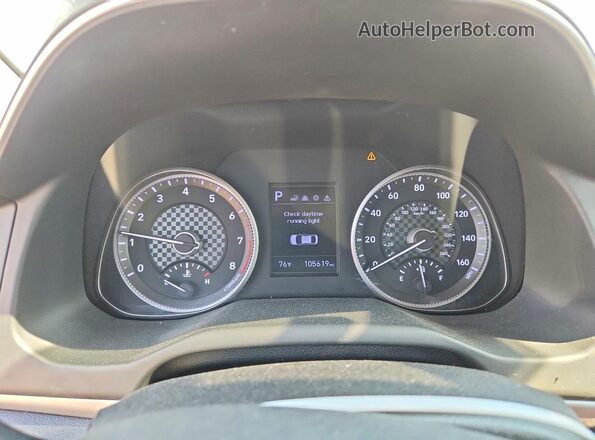 5NPD84LF1LH560358 2020 HYUNDAI ELANTRA Charcoal Вид щитка приладів