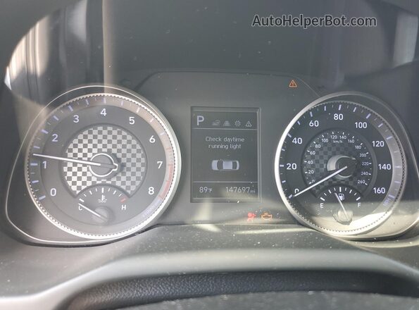 5NPD84LF1LH580481 2020 HYUNDAI ELANTRA Silver Instrument cluster view
