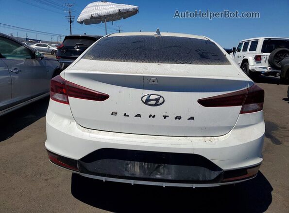 5NPD84LF1LH582568 2020 HYUNDAI ELANTRA White Հետևի տեսք