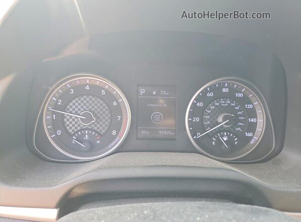 5NPD84LF1LH620137 2020 HYUNDAI ELANTRA Black Instrument cluster view