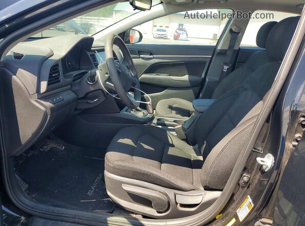 5NPD84LF1LH620137 2020 HYUNDAI ELANTRA Black Front interior view