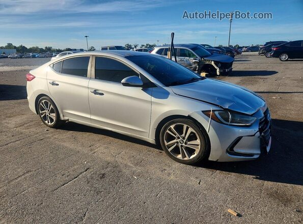 5NPD84LF2HH047997 2017 HYUNDAI ELANTRA Серебряный Передняя правая четверть
