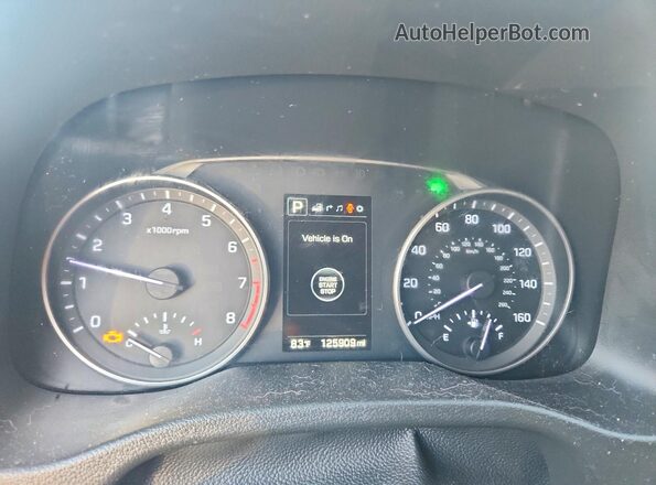 5NPD84LF2HH047997 2017 HYUNDAI ELANTRA Серебряный Вид щитка приборов