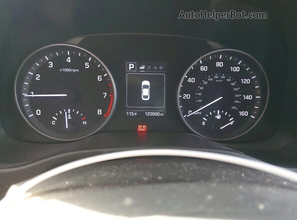 5NPD84LF2HH075007 2017 HYUNDAI ELANTRA Silver Widok zestawu wskaźników