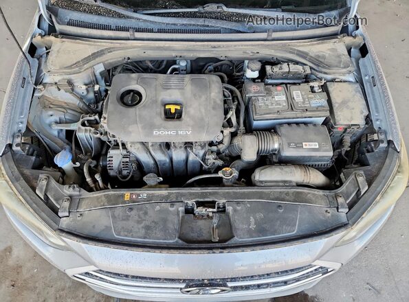5NPD84LF2HH107776 2017 HYUNDAI ELANTRA Серый Вид задней части салона