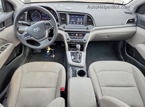 5NPD84LF2HH143998 2017 HYUNDAI ELANTRA Silver წინა პანელის ხედი