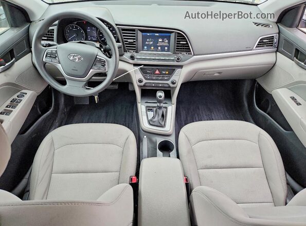 5NPD84LF2HH187693 2017 HYUNDAI ELANTRA Silver Vista del salpicadero