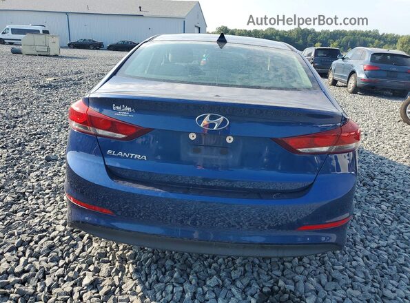 5NPD84LF2HH189749 2017 HYUNDAI ELANTRA Blue Հետևի տեսք
