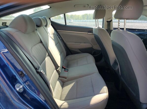 5NPD84LF2HH189749 2017 HYUNDAI ELANTRA Blue Հետևի նստատեղերի տեսք