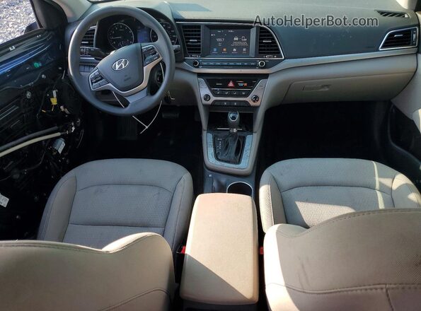 5NPD84LF2HH189749 2017 HYUNDAI ELANTRA Blue Առջևի վահանակի տեսք
