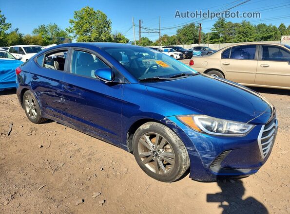 5NPD84LF2JH231018 2018 HYUNDAI ELANTRA Синий Передняя правая четверть