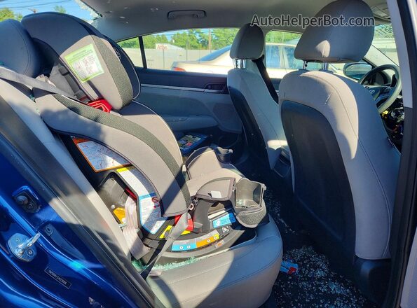 5NPD84LF2JH231018 2018 HYUNDAI ELANTRA Синий Вид задних сидений