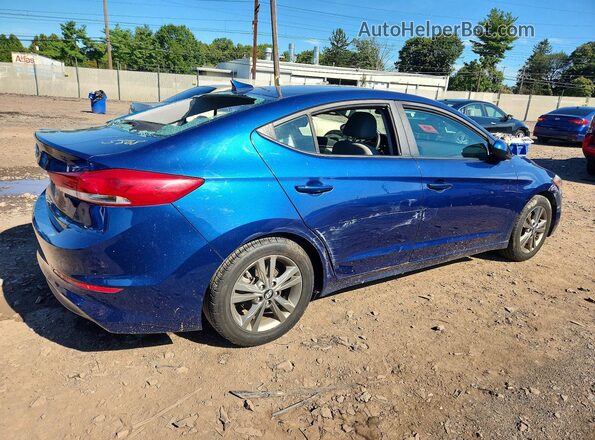 5NPD84LF2JH231018 2018 HYUNDAI ELANTRA Синий Задняя правая четверть