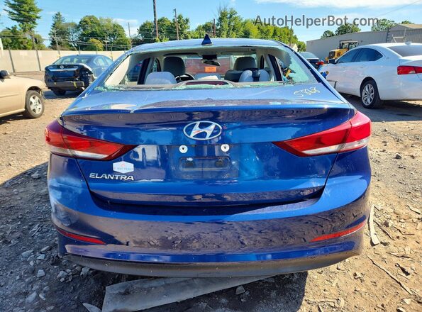 5NPD84LF2JH231018 2018 HYUNDAI ELANTRA Синий Вид сзади