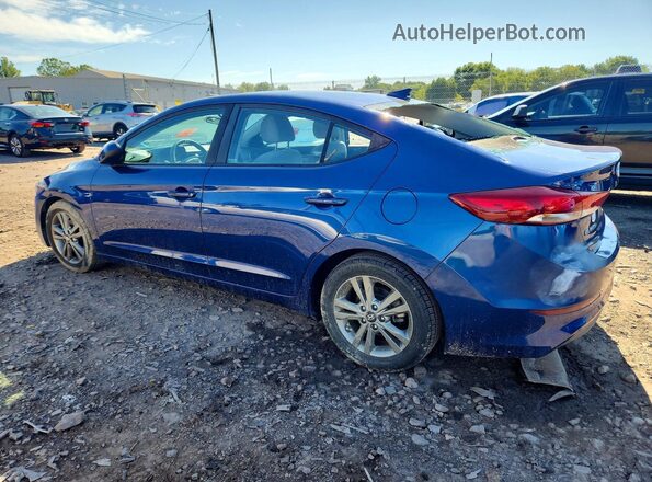 5NPD84LF2JH231018 2018 HYUNDAI ELANTRA Синий Задняя левая четверть