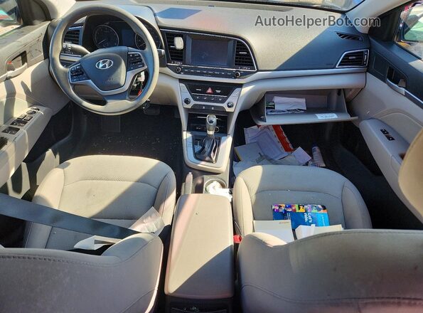 5NPD84LF2JH231018 2018 HYUNDAI ELANTRA Синий Вид панели приборов
