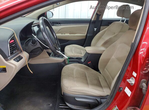 5NPD84LF2JH277691 2018 HYUNDAI ELANTRA Red Vista del salpicadero