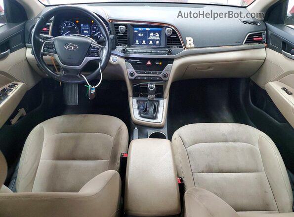 5NPD84LF2JH277691 2018 HYUNDAI ELANTRA Red Vista del cuadro de instrumentos