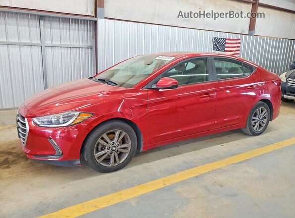 5NPD84LF2JH277691 2018 HYUNDAI ELANTRA Red Trasero izquierdo