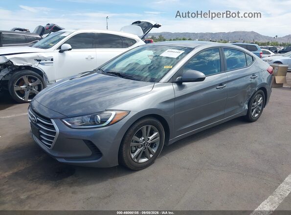 5NPD84LF2JH305960 2018 HYUNDAI ELANTRA Gray Przód lewy