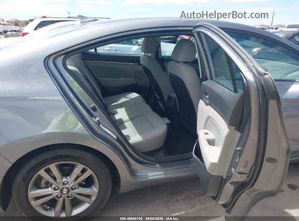 5NPD84LF2JH305960 2018 HYUNDAI ELANTRA Gray Widok naklejki z numerem VIN