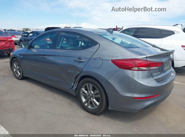 5NPD84LF2JH305960 2018 HYUNDAI ELANTRA Gray Widok z przodu