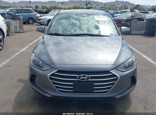 5NPD84LF2JH305960 2018 HYUNDAI ELANTRA Gray Widok zestawu wskaźników