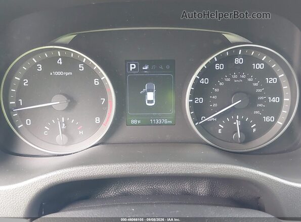 5NPD84LF2JH305960 2018 HYUNDAI ELANTRA Gray Widok tylnych siedzeń