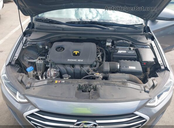5NPD84LF2JH305960 2018 HYUNDAI ELANTRA Gray Widok z tyłu