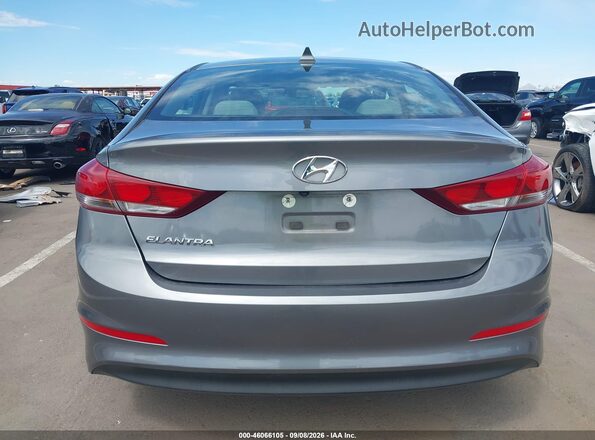 5NPD84LF2JH305960 2018 HYUNDAI ELANTRA Gray 