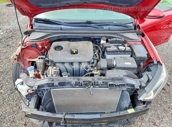 5NPD84LF2JH307224 2018 HYUNDAI ELANTRA Red Rear interior view