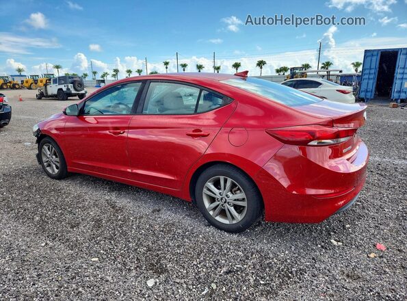 5NPD84LF2JH307224 2018 HYUNDAI ELANTRA Red Rear left