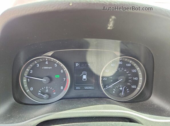 5NPD84LF2JH307224 2018 HYUNDAI ELANTRA Red Instrument cluster view