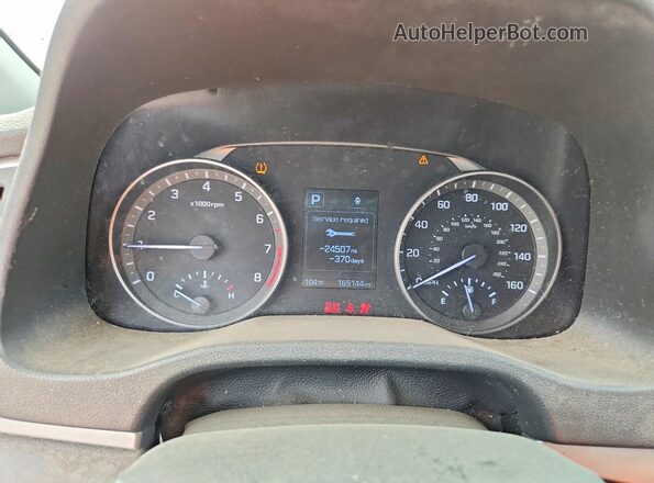 5NPD84LF2JH318210 2018 HYUNDAI ELANTRA White Widok zestawu wskaźników