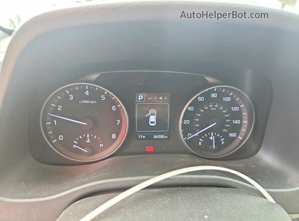 5NPD84LF2JH365558 2018 HYUNDAI ELANTRA Silver ხელსაწყოთა პანელის ხედი
