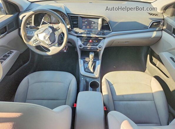 5NPD84LF2JH397023 2018 HYUNDAI ELANTRA Blue Առջևի վահանակի տեսք