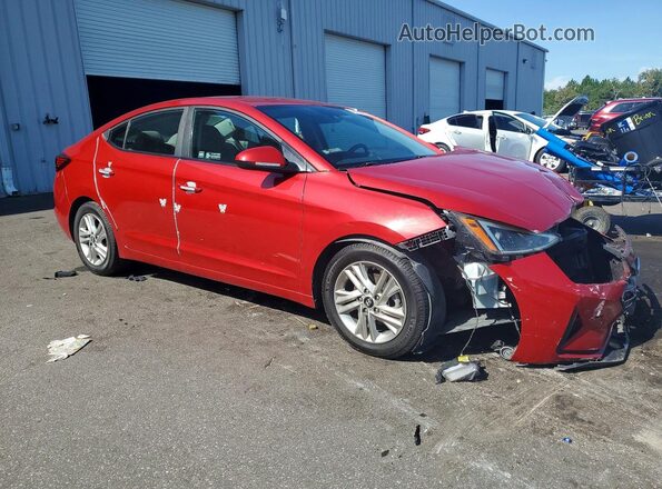 5NPD84LF2KH458128 2019 HYUNDAI ELANTRA Red წინა მარჯვენა