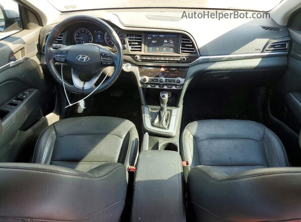 5NPD84LF2KH460557 2019 HYUNDAI ELANTRA Silver Առջևի վահանակի տեսք