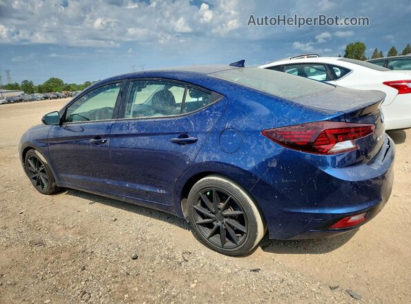 5NPD84LF2KH470635 2019 HYUNDAI ELANTRA Blue Հետևի ձախ