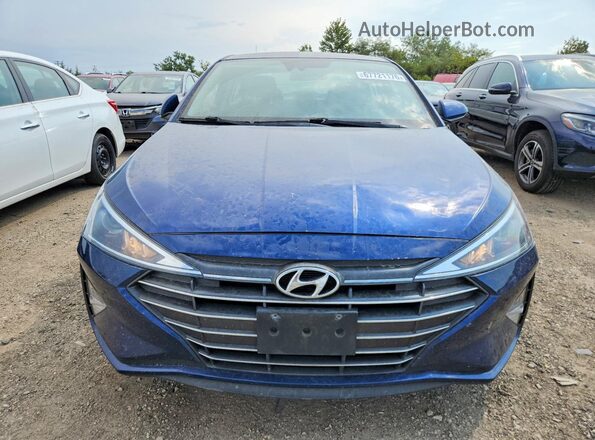5NPD84LF2KH470635 2019 HYUNDAI ELANTRA Blue Դիմացի տեսք