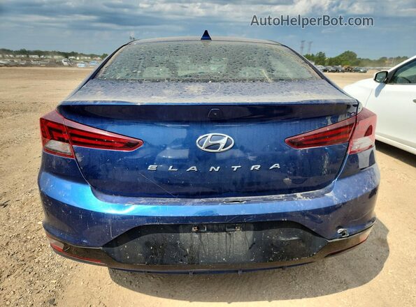 5NPD84LF2KH470635 2019 HYUNDAI ELANTRA Blue Հետևի տեսք