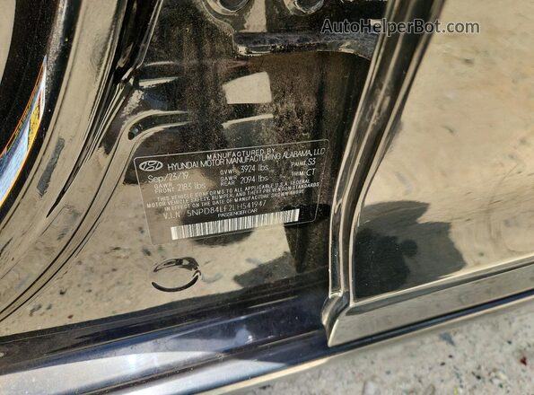 5NPD84LF2LH541947 2020 HYUNDAI ELANTRA Черный Вид подкапотного пространства