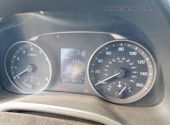 5NPD84LF3HH024423 2017 HYUNDAI ELANTRA Blue Vista del cuadro de instrumentos