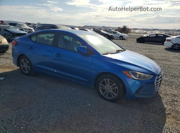5NPD84LF3HH024423 2017 HYUNDAI ELANTRA Blue Delantero derecho